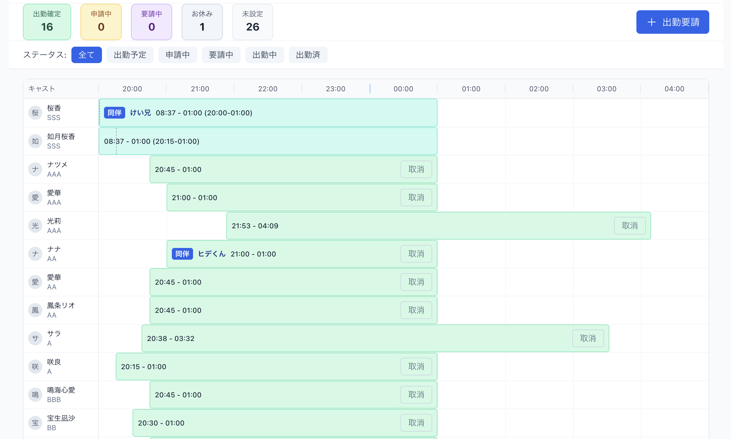 自動集計&締め処理