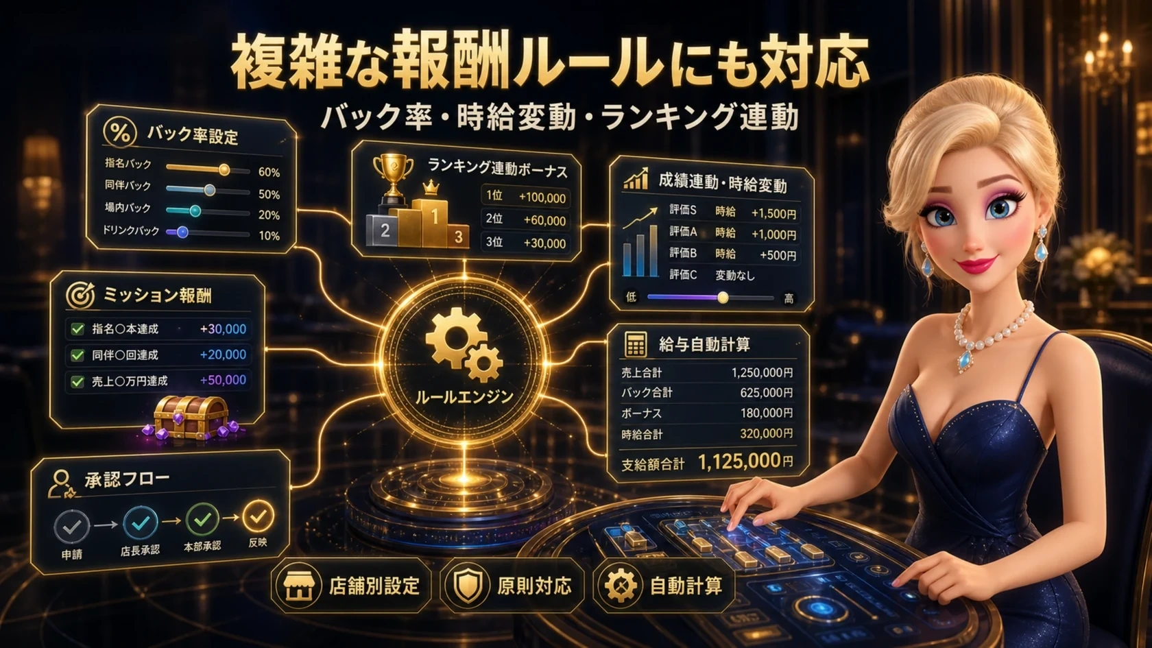 CastLive（キャストライブ） の報酬ルール管理資料